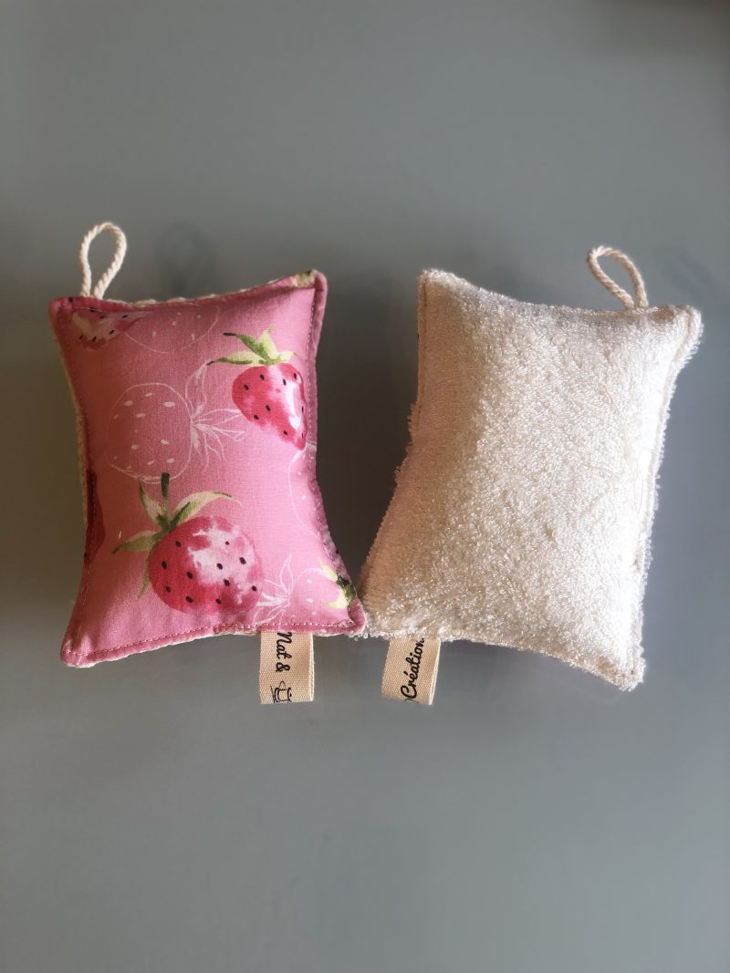 Éponge durable lavable en coton et tissu éponge absorbante et douce