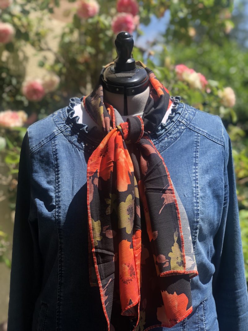 Foulard coquelicots