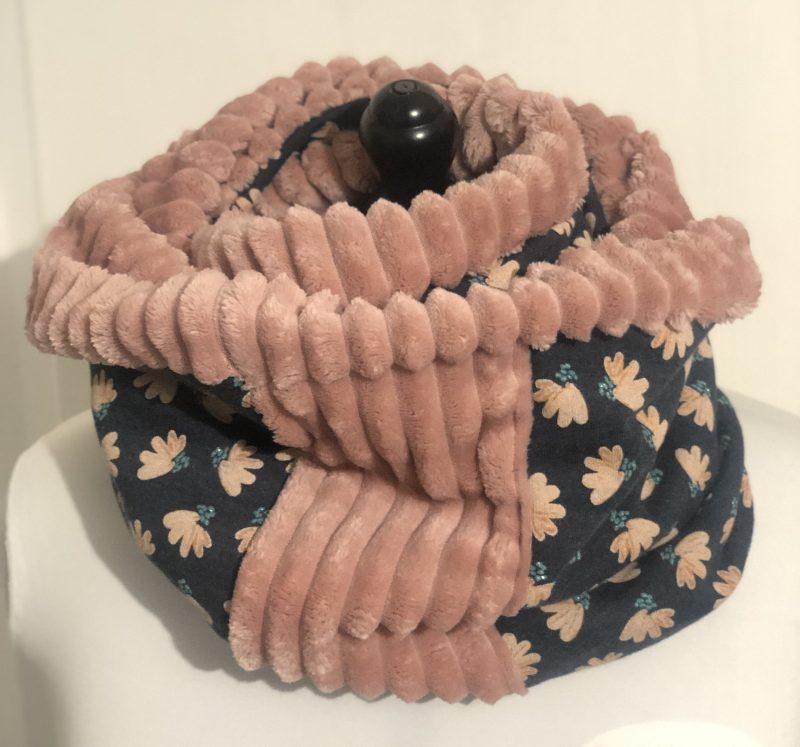Tour de cou poppy rose