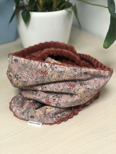 Tour de cou terracota rose